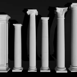 欧式古典柱子3D模型下载